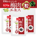 【ふるさと納税】青梅からつくった紀州産梅肉エキス粒【1袋150粒入り×3袋セット】【1516660】