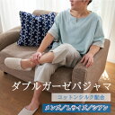 【ふるさと納税】ダブルガーゼパジャマ メンズ Lサイズ シアン【1584731】