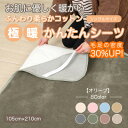 【ふるさと納税】シーツ 敷毛布 極暖 かんたん シングル コットン100% 4隅 ゴム付 オリーブ【1606078】