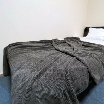 活生綿モノトーン毛布 グレー