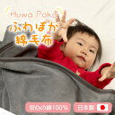 【ふるさと納税】ふわぽか 綿毛布 アッシュグレー 100×140cm 日本製 綿100% 毛布【1606191】