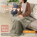 【ふるさと納税】【同色2枚セット】【訳あり】 ひざ掛け オリーブ 大判 ハーフケット 毛布 コットン100%【1606470】