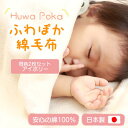 【ふるさと納税】【同色2枚セット】ふわぽか 綿毛布 アイボリー 100×140cm 日本製 綿100% 毛布【1607522】