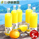 【ふるさと納税】伊藤農園100%ピュアジュースはっさくしぼり750ml×5本(A607-2)ふるさと納税 ジュース みかんジュース みかん オレンジジュース