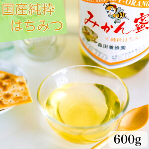 【ふるさと納税】国産純粋はちみつ(みかん蜜) 600g