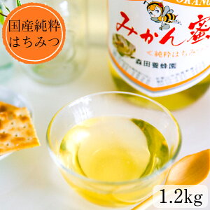 【ふるさと納税】国産純粋はちみつ(みかん蜜) 1.2kg