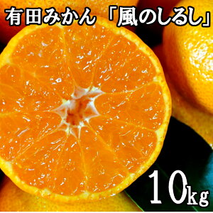 【ふるさと納税】有田みかん「風のしるし」10kg 送料無料 産地直送 ご自宅用