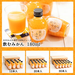 【ふるさと納税】【早和果樹園】飲むみかん(180ml) | みかんジュース ストレート 果汁100% ジュース 温州みかん 無添加 子供 飲料 ドリンク 和歌山県 有田市 人気 おすすめ