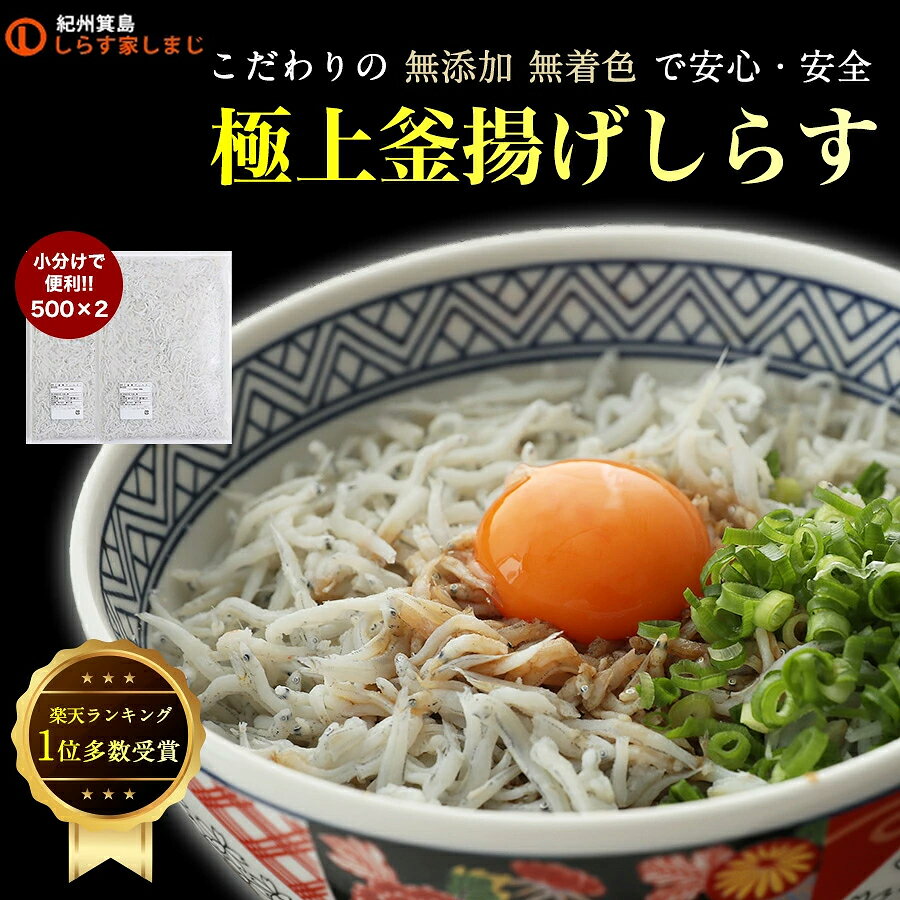 【ふるさと納税】極上釜揚げしらす1kg（500g×2）（A5-1）和歌山県有田市　ふるさと　納税　支援　支援品　返礼品　返礼　特産品　名産　特産　名産品　取り寄せ　グルメ　お取り寄せグルメ　ご当地　ご当地グルメ　魚介類　魚介　新鮮　海鮮　海の幸 f302040-arida-10000004 和歌山県有田市 サンプル画像2