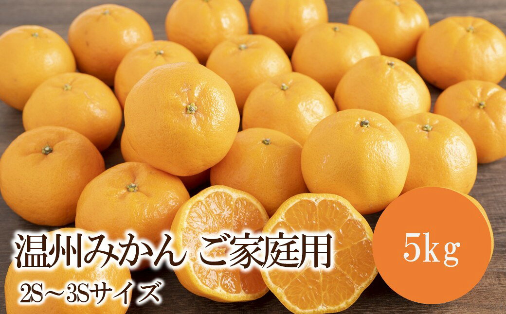 【ふるさと納税】温州みかんご家庭用(2S～3Sサイズ) 5kg