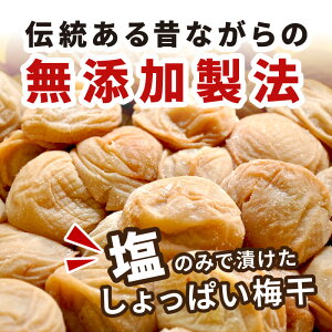 【ふるさと納税】昔ながらのしょっぱい梅干し(白干し梅)2kg 大粒3L以上［無添加］紀州南高梅 和歌山県産 すっぱい梅干 うめぼし 梅 2キロ ふるさと納税 梅干し 無添加