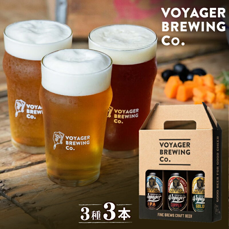 【ふるさと納税】 ビール クラフトビール ボイジャーブルーイング 3種3本セット(各330ml) クール便 / 和歌山 田辺市 地ビール 瓶ビール 地酒 ボイジャーブルーイング セット 詰合せ 飲み比べ 父の日 ギフト プレゼント 贈り物