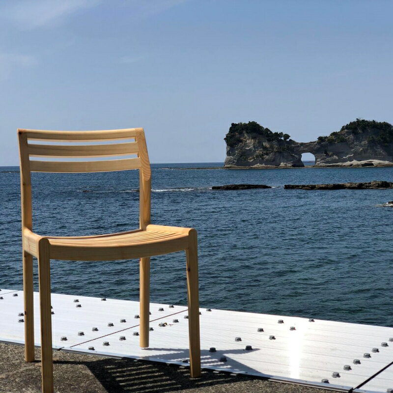 【ふるさと納税】BokuMokuあかね材チェア3脚セット / 田辺市 熊野 あかね材 紀州材 木 家具 椅子 いす チェア 椅子セット 3脚セット