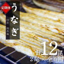 6カ月  国産うなぎ白焼 (2本)×6回