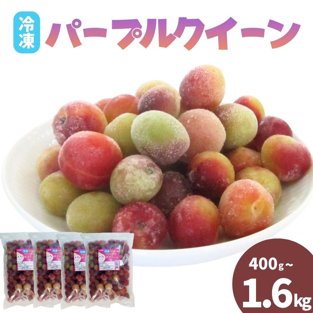 青梅 冷凍 パープルクィーン[選べる 400g 800g 1.6kg] / 紀州南高梅 南高梅 青梅 梅 ウメ うめしごと 紀州 梅酒 梅ジュース 梅シロップ 和歌山県 田辺市