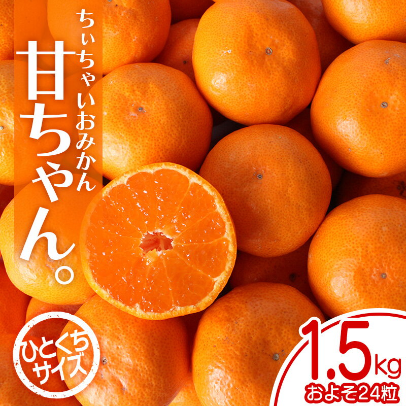 [先行予約]ちぃちゃいおみかん『甘ちゃん。』[小玉みかん]24個入約1.5kg※2024年12月上旬〜下旬頃に順次発送予定[期間限定・先行予約・2024/12/05まで] / みかん ミカン 柑橘 温州みかん 早生温州ミカン 和歌山県 小玉みかん