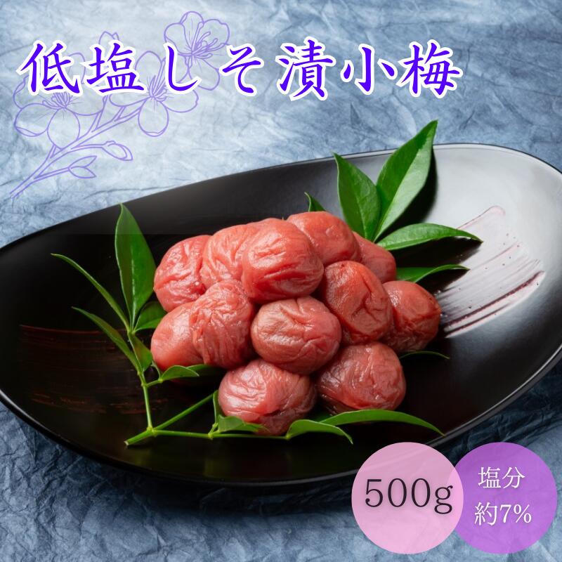 低塩しそ漬小梅(塩分約7%)500g / 小粒 和歌山 田辺市 梅干し 梅干 梅 うめ 肉厚 お米 おにぎり 焼酎 梅酒 健康