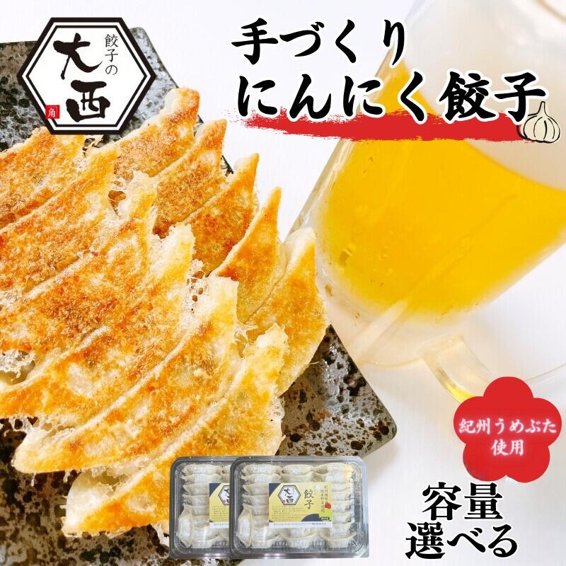 【ふるさと納税】にんにく餃子セット 【選べる容量】 25個 50個 100個 / 和歌山県 田辺市 ぎょうざ ギョウザ ギョーザ 手作り 紀州うめぶた 無添加 ...