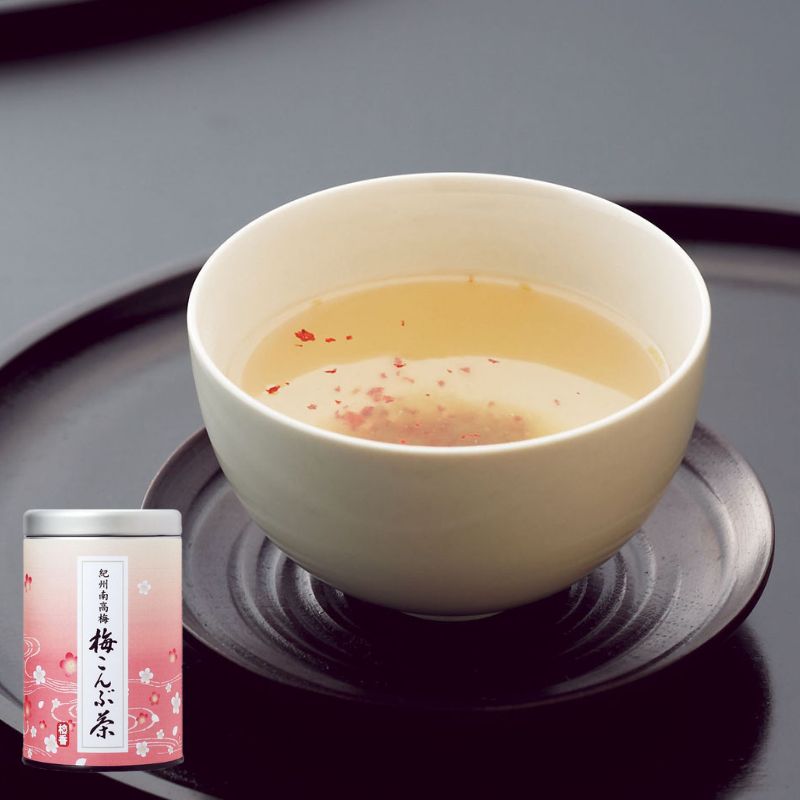 昆布茶人気ランク2位　口コミ数「0件」評価「0」「【ふるさと納税】梅こんぶ茶85g / 紀州南高梅 梅 乾燥梅 昆布 お茶 クエン酸 缶 和歌山 田辺市」