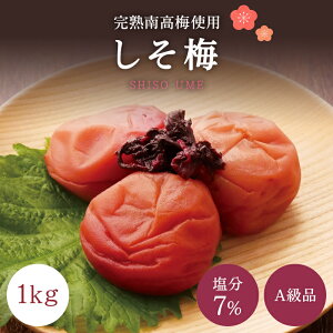 【ふるさと納税】【A級品】＼レビューキャンペーン／ 紀州南高梅 しそ梅 1kg 塩分12％ / 梅干し 梅干 うめぼし 南高梅 しそ梅 しそ梅干し シソ 紫蘇 国産 梅 うめ ウメ 完熟 健康 ご飯のお供 贈り物 ギフト プレゼント お取り寄せ せんのうめ 和歌山県 田辺市 仙宝