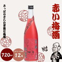 【ふるさと納税】 赤い梅酒 720ml 12度 / 和歌山 田辺市 紀州南高梅 南高梅 梅 梅酒 ロック ソーダ割り ギフト 家飲み 酒 お酒 水割り ギフト ...