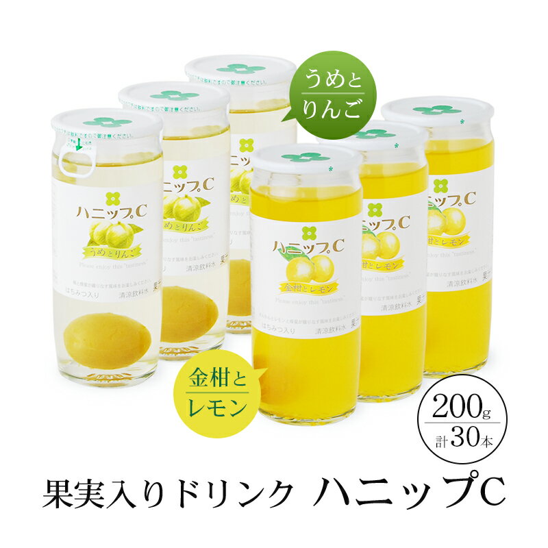 10位! 口コミ数「0件」評価「0」果実入り清涼飲料水 ハニップC 2種類セット （ 200g×15本×2種類）