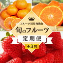 【ふるさと納税】 【全3回定期便】フルーツ大国和歌山よりお届け!旬のフルーツ定期便B【田村みかん・まりひめ・紀州デコ】 / フルーツ 果物 みかん いちご 旬 定期便