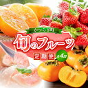 【ふるさと納税】【全4回】フルーツ王国かつらぎ町よりお届け!旬のフルーツ定期便