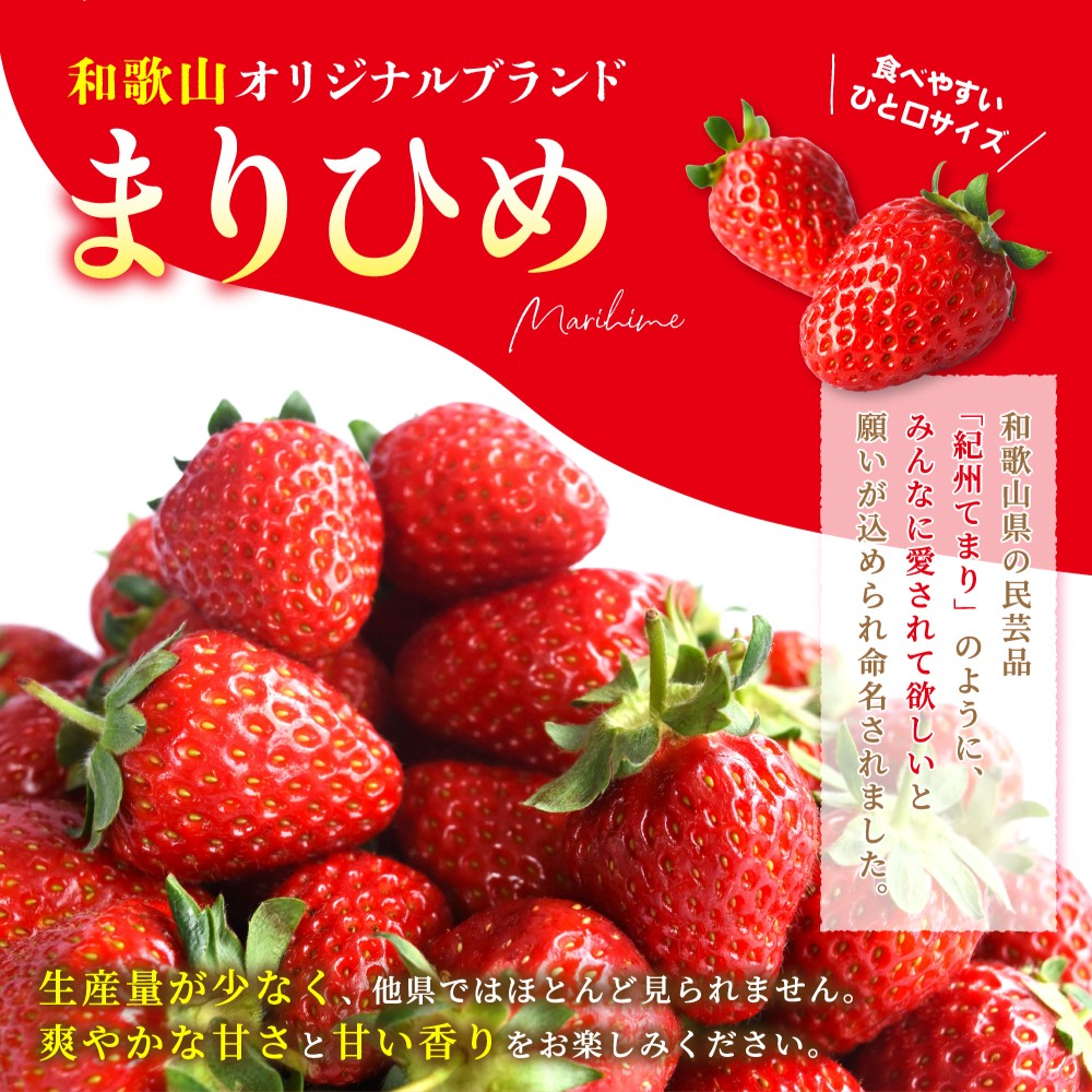【ふるさと納税】【先行予約】まりひめイチゴ4パック 食べやすいひと口サイズ M～L（15粒～20粒入×4パック）【2027年1月中旬～3月下旬頃順次発送予定（お届け日指定不可）】 / いちご 苺 まりひめ 和歌山 フルーツ 果物 くだもの f302074-shingu-10002452 和歌山県新宮市 サンプル画像3