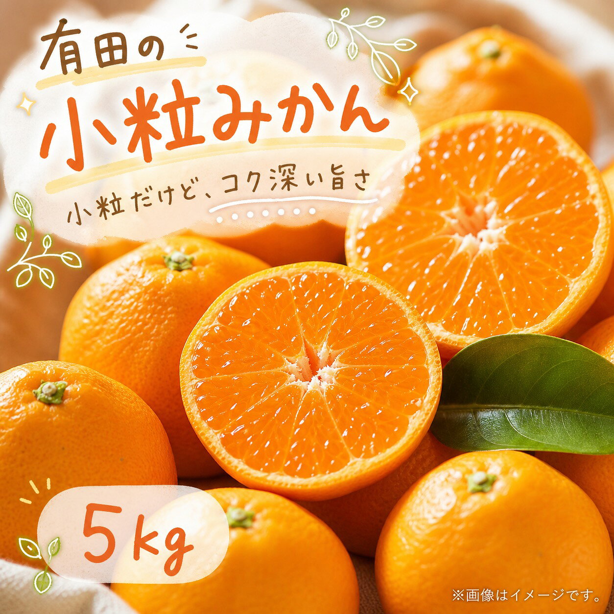 【ふるさと納税】 【先行予約】有田の小粒みかん5kg　(S～3Sサイズ混合) ※2026年11月下旬頃～2027年1月下旬頃に順次発送予定 / みかん ミカン 蜜柑 温州みかん 柑橘 フルーツ 果物 くだもの 和歌山