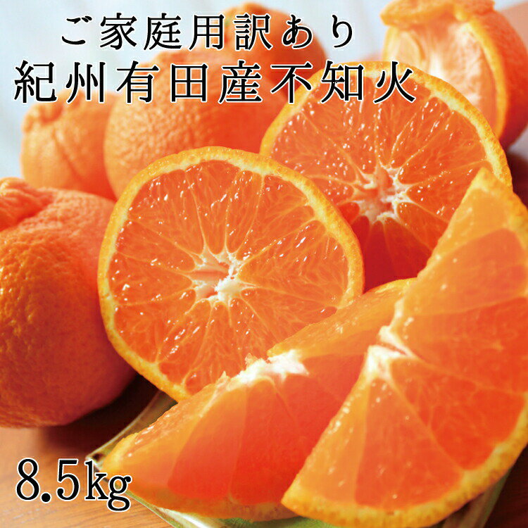 【ふるさと納税】【ご家庭用訳あり】紀州有田産不知火(しらぬひ) 約8.5kg【予約】※2025年2月中旬頃～3...