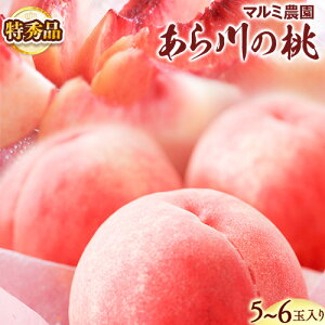【ふるさと納税】【予約受付】「あら川の桃」 特秀品約2kg( 5~6個入) マルミ農園 《2025年6月下旬-8月下頃より出荷》 和歌山県 紀の川市