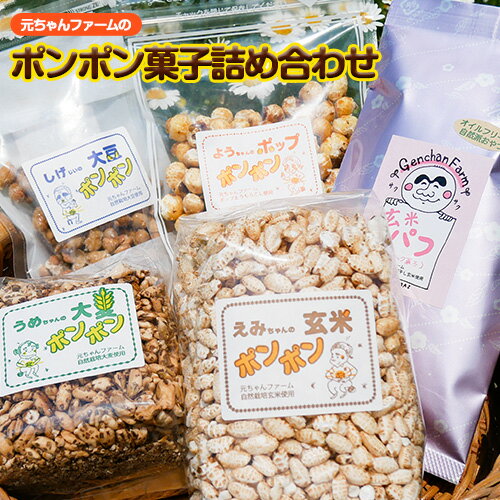 14位! 口コミ数「0件」評価「0」ポンポン菓子詰合せ 元ちゃんファーム《90日以内に出荷予定(土日祝除く)》 和歌山県 紀の川市 玄米 大豆 大麦 トウモロコシ 送料無料