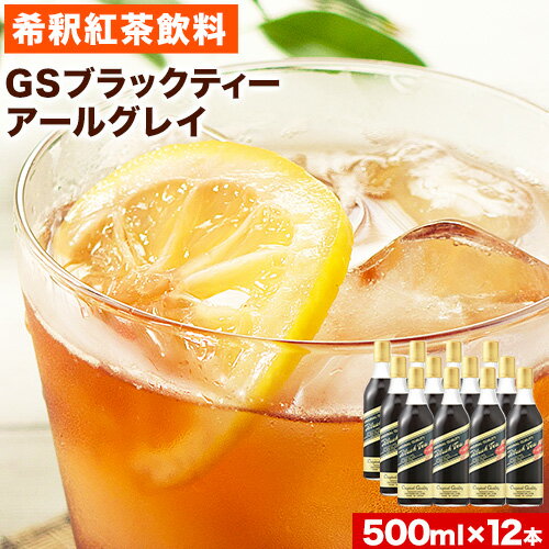 【ふるさと納税】和歌山県紀の川市 希釈紅茶飲料 GSブラックティーアールグレイ 500ml×12本《90日以内に出荷予定(土日祝除く)》和歌山県 紀の川市 飲料 紅茶 5倍希釈 株式会社ジーエスフード ミルクティー アイスティー タピオカ