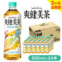  爽健美茶 600ml×24本 コカ・コーラボトラーズジャパン（株） 《お申込み月翌月から出荷開始》 和歌山県 紀の川市 お茶 茶 ハトムギ 玄米 月見草