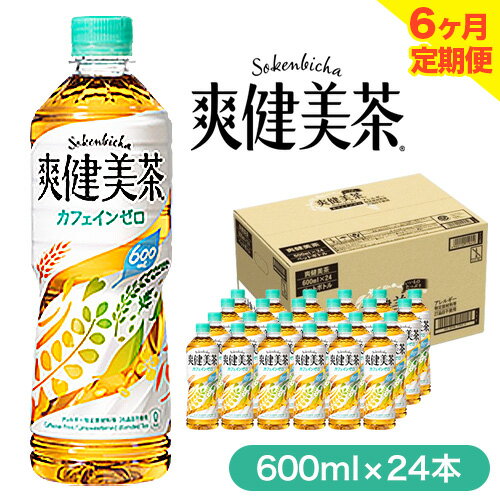 【ふるさと納税】【 6ヶ月 定期便 】 爽健美茶 600ml×24本 コカ・コーラボトラーズジャパン 《お申込み..