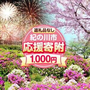 【ふるさと納税】和歌山県 紀の川市 応援寄附 1口 1000円【返礼品なし】