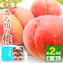 【ふるさと納税】先行予約 あら川の桃 約2kg (6～9玉入