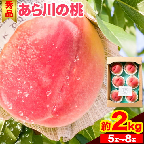 【ふるさと納税】先行予約 秀品 あら川の桃 約2kg (5～