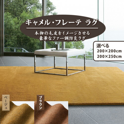 4位! 口コミ数「0件」評価「0」キャメルフレーテラグ 選べる ベージュ ブラウン 200×200cm 200×250cm 株式会社スミノエ【(株)羽根】《30日以内に発送予･･･ 