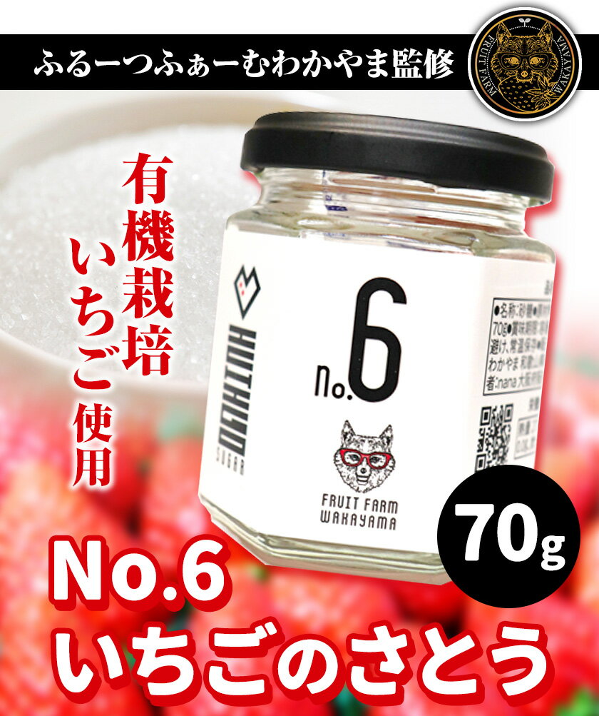 【ふるさと納税】No.6 いちごのさとう 70g 株式会社ふるーつふぁーむわかやま 《30日以内に出荷予定(土日祝除く)》 和歌山県 紀の川市