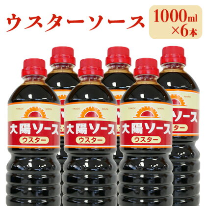 昔懐かし大陽ウスターソース1000ml×6本セット 深瀬昌洋商店 《90日以内に出荷予定(土日祝除く)》 和歌山県 紀の川市