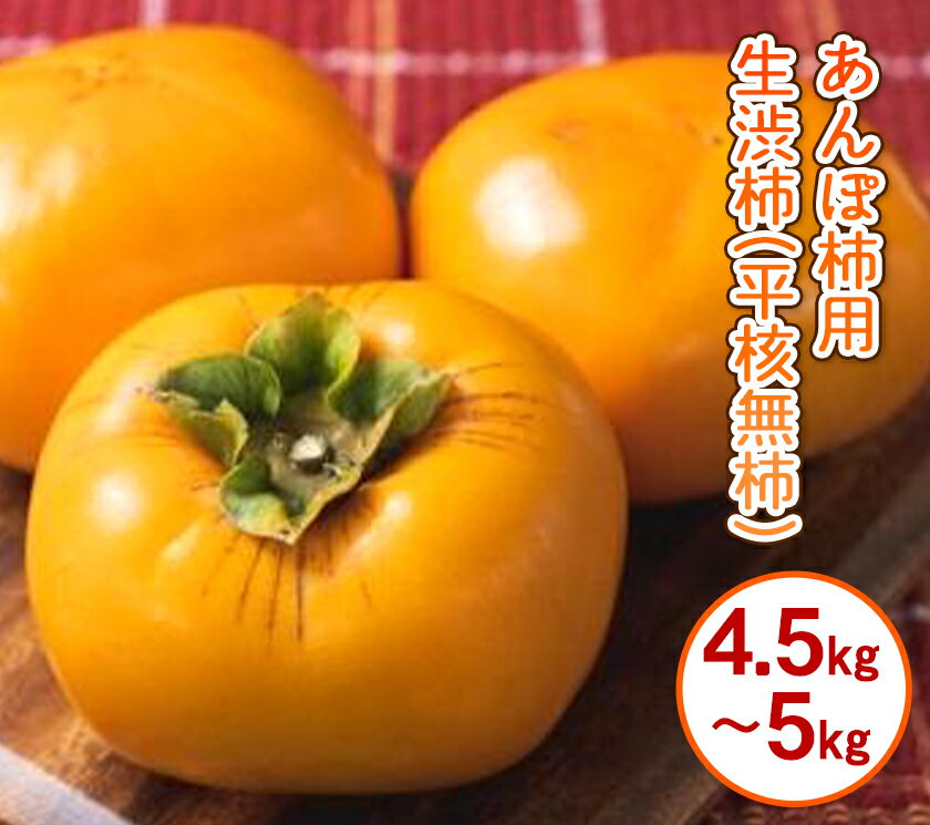 【ふるさと納税】ap アンポ柿用生渋柿 4.5～5kg ふるさと農園《10月下旬-11月下旬頃より順次出荷》 和歌山県 紀の川市