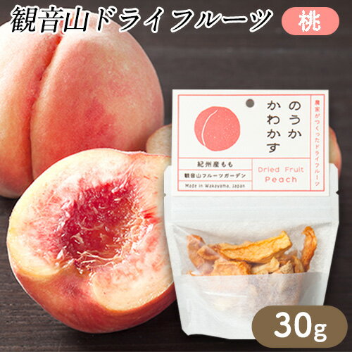 【ふるさと納税】観音山ドライフルーツ(桃) 30g×1個 有限会社柑香園《30日以内に出荷予定(土日祝除く)》 和歌山県 紀の川市 フルーツ 果物 桃 もも ド...