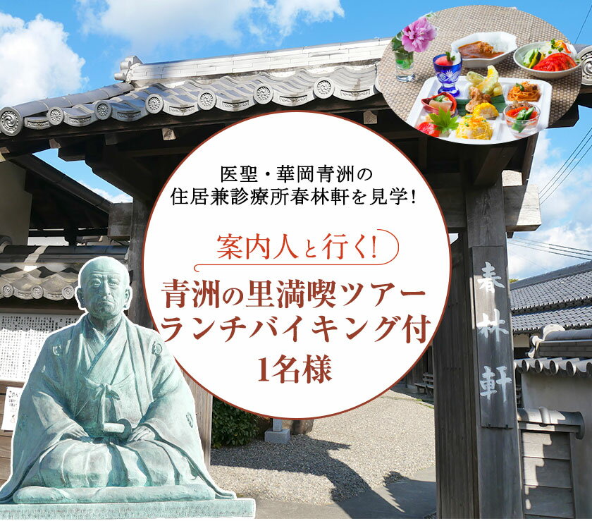 【ふるさと納税】案内人と行く青州の里満喫ツアー 1名様 　一般財団法人青洲の里 体験型返礼品 コト消費 《90日以内に出荷予定(土日祝除く)》 和歌山県 紀の川市その2