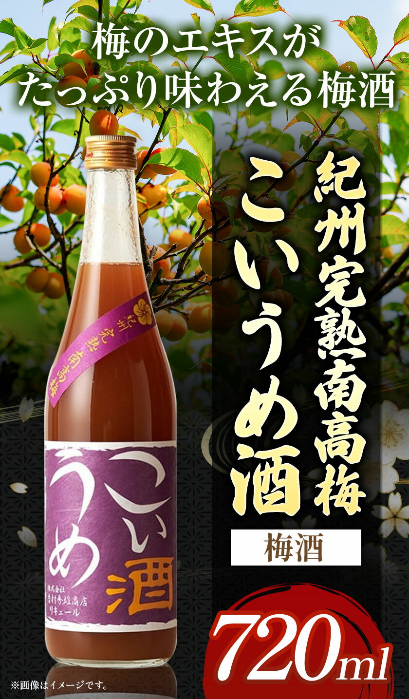 【ふるさと納税】こいうめ酒 720ml 酒のねごろっく 《90日以内に出荷予定(土日祝除く)》和歌山県 岩出市 酒 梅酒 梅 こいうめ酒 720ml 送料無料