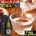 【ふるさと納税】亀の歩み 大吟醸古酒 1989 平成元年蔵出し 720ml 酒のねごろっく 《90日以内に出荷予定(土日祝除く)》和歌山県 岩出市 酒 お酒 サケ さけ 日本酒 古酒 大吟醸古酒 720ml 山田錦 送料無料