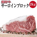【ふるさと納税】熊野牛　サーロインブロック約2kg