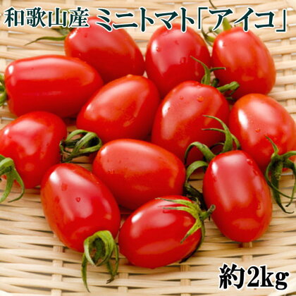 【3月出荷分】和歌山産ミニトマト「アイコトマト」約2kg(S・Mサイズおまかせ)※2021年3月上旬順次発送予定