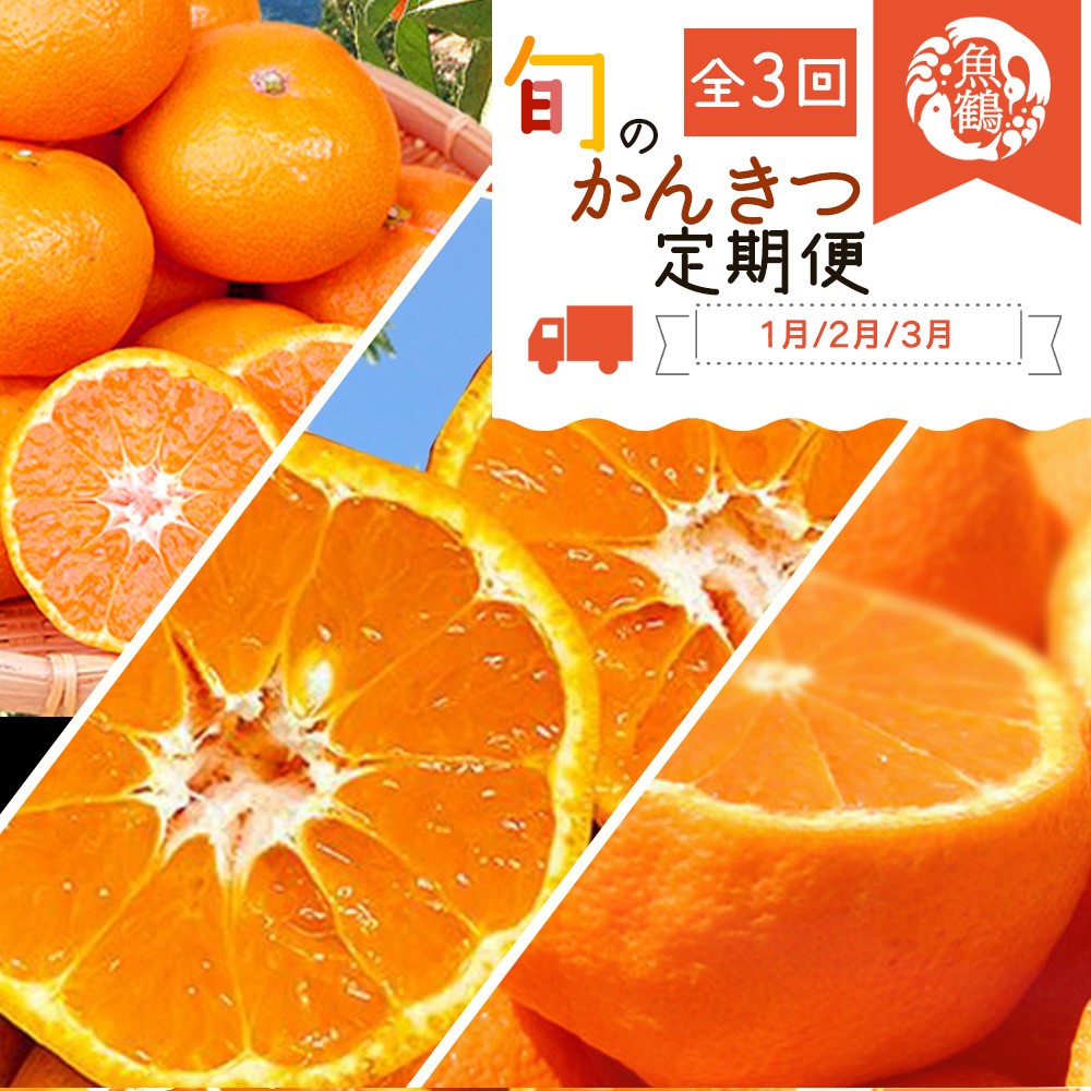 [全3回]紀州和歌山産旬の柑橘定期便(みかん・不知火・せとか)